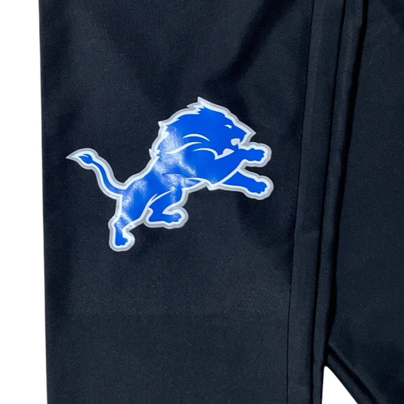 Zubaz Mens Small NFL Team Apparel Detroit Lions Leggings Stretch Solid Black - Picture 6 of 13